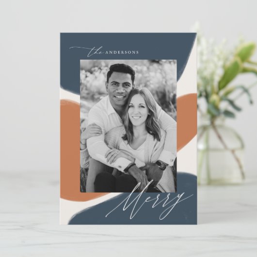 Formes Abstraites de marine et de rouille | Carte (Debout devant)