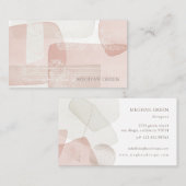 Formes Abstraites de vidage Carte de visite modern (Devant / Derrière)