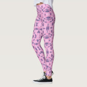 Formes Abstraites Leggings rose et violet (Gauche)