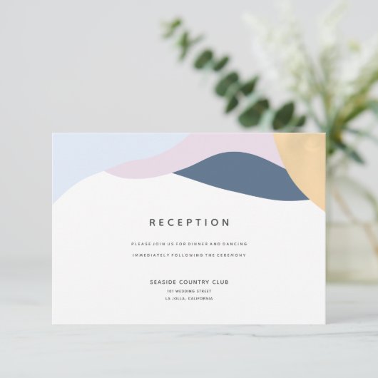 Formes Abstraites modernes Carte de réception de m (Debout devant)