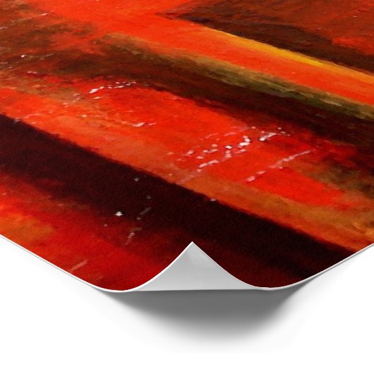 Formes Abstraites modernes Peinture Poster Impress (Coin)