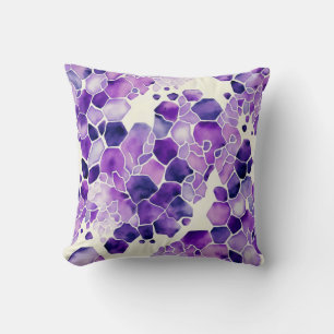 Formes Abstraites Oreiller blanc et violet