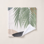 Formes Abstraites Palm Finesse Feuille #1 #tropica (Gant de toilette)
