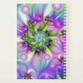 Formes arrondies de spirale colorées Art fractal A (Dos)