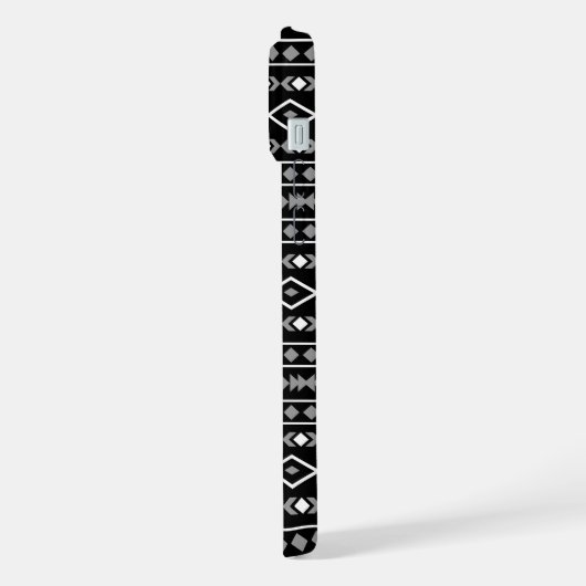 Formes Aztec Motif gris noir (Côté gauche)