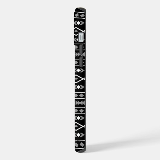 Formes Aztec Motif gris noir (Côté gauche)