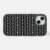 Formes Aztec Motif gris noir (Verso Horizontal)