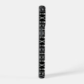 Formes Aztec Motif gris noir (Côté droit)