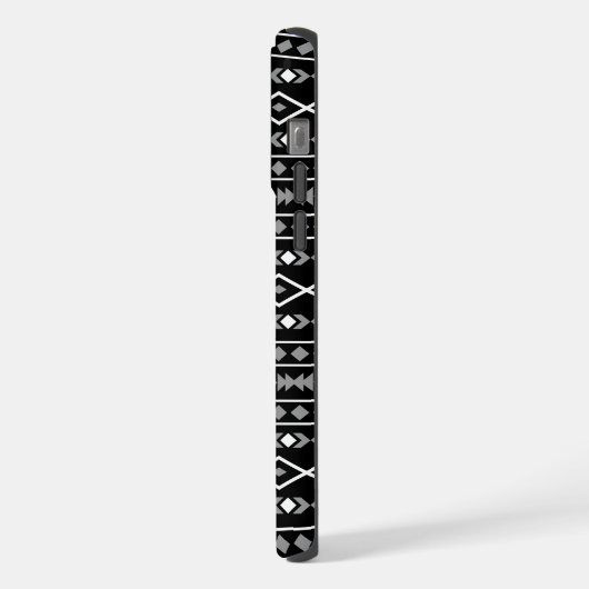 Formes Aztec Motif gris noir (Côté gauche)