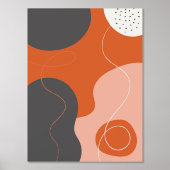 Formes biologiques colorées Poster d'art moderne 2 (Recto)