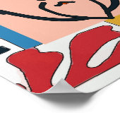 Formes colorées Poster style Matisse (Coin)