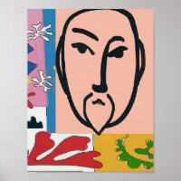 Formes colorées Poster style Matisse