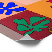 Formes colorées Poster style Matisse (Coin)