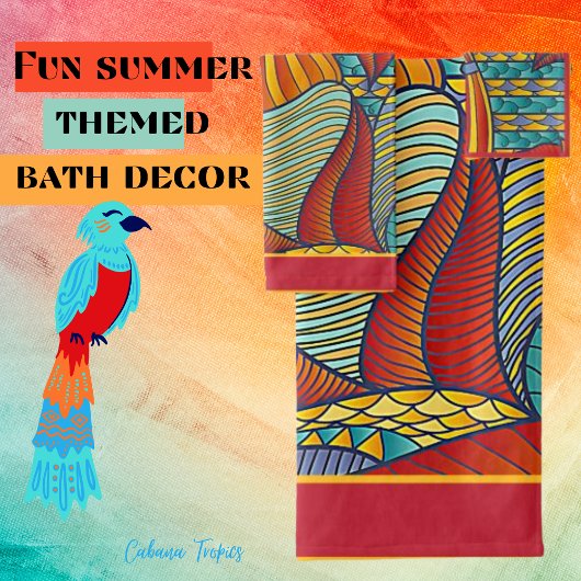 Formes contemporaines Turquoise, Orange, Jaune