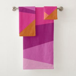 Formes de bloc de couleur géométrique en Magenta v