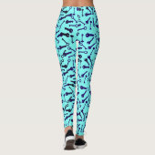 Formes de clé différentes Funky Motif Leggings (Dos)