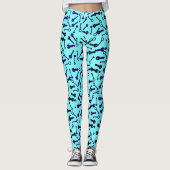 Formes de clé différentes Funky Motif Leggings (Devant)