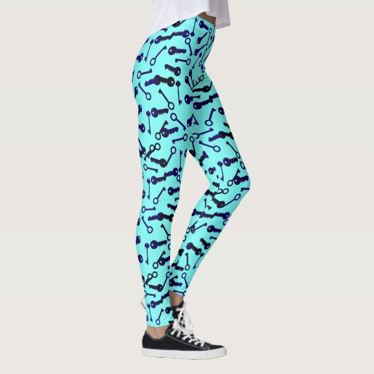 Formes de clé différentes Funky Motif Leggings (Droite)