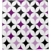 Formes de Diamant Violet rideau de douche (Devant)