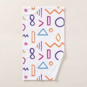 Formes de doodles étranges et cryptiques (Serviette à main)