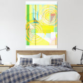 Formes de ligne géométrique toile étirée (Insitu(Chambre))