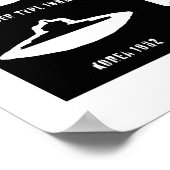 Formes d'OVNI Impression d'art Affiche de soucoupe (Coin)