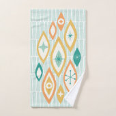 Formes et étoiles Abstraites MCM de l'ère atomique (Serviette à main)