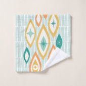 Formes et étoiles Abstraites MCM de l'ère atomique (Gant de toilette)