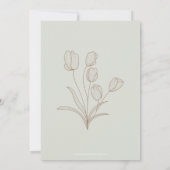 Formes et fleurs Abstraites Invitation de la parti (Dos)