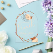 Formes et lignes bohémiennes Invitation acrylique (Insitu (Mariage))