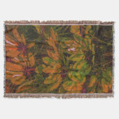 Formes feuille Motif Abstrait lancer couverture (Devant)