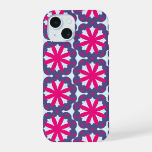 Formes florales violettes et roses