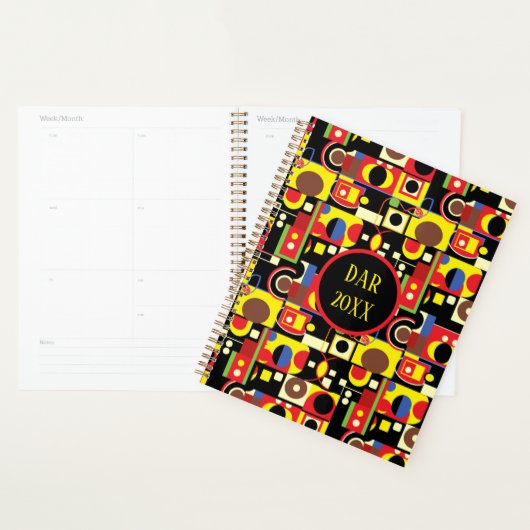 Formes géométriques Abstraites colorées (Devant avec enveloppe)