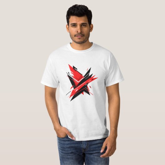 Formes géométriques Abstraites en gras T-shirt mod (Devant entier)