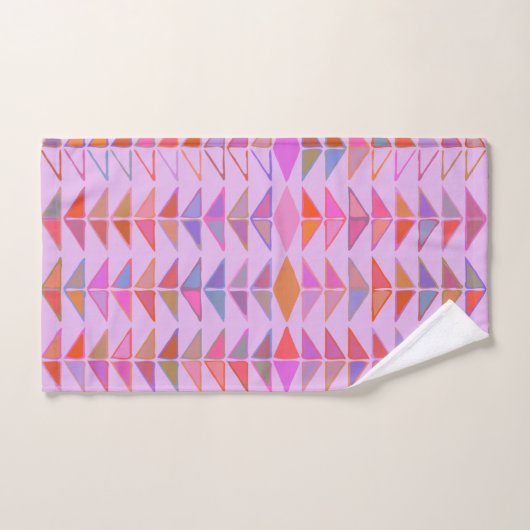 Formes géométriques Abstraites mignonnes dans Lave (Serviette à main)