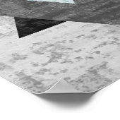 Formes géométriques Abstraites modernes Poster d'a (Coin)