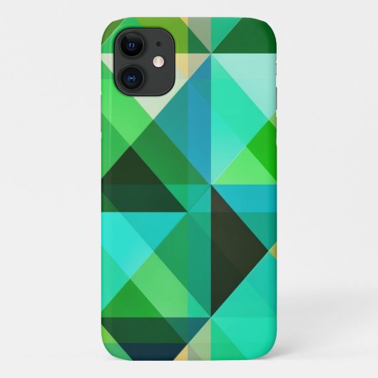 Formes géométriques Aqua Coque bleu et vert (Dos)