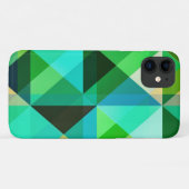 Formes géométriques Aqua Coque bleu et vert (Dos (Horizontal))
