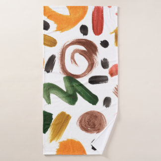 Formes géométriques aquarelles. bru Abstrait