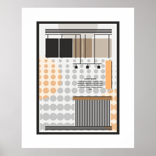 formes géométriques bauhaus affiche classique (Devant)