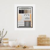 formes géométriques bauhaus affiche classique (Cuisine)