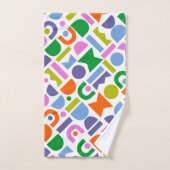 Formes géométriques colorées (Serviette à main)