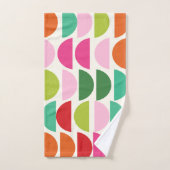 Formes géométriques colorées de Noël modernes (Serviette à main)