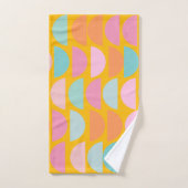 Formes géométriques colorées jouées en jaune (Serviette à main)
