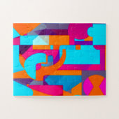 Formes géométriques dans plusieurs couleurs Puzzle (Horizontal)