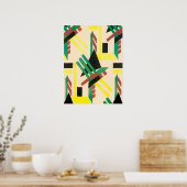 Formes géométriques de jazz Pochoir Art Déco vinta (Cuisine)