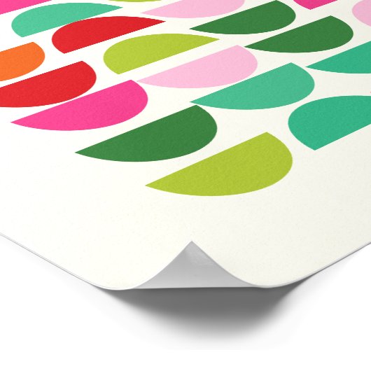 Formes géométriques de Noël modernes Poster d'art  (Coin)