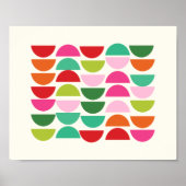 Formes géométriques de Noël modernes Poster d'art  (Devant)