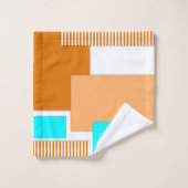 Formes géométriques découpées en papier (Gant de toilette)