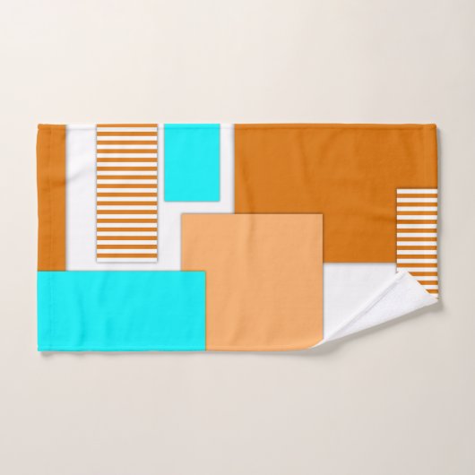 Formes géométriques découpées en papier (Serviette à main)